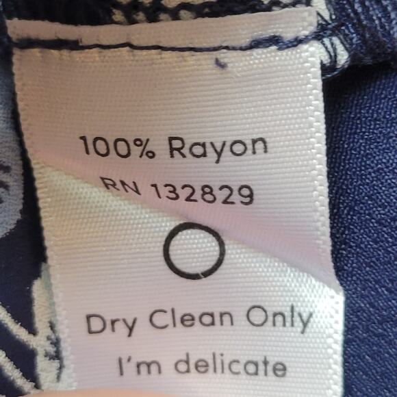 Revolve Privacy Please Lexington Swing Dress Athena Blue Print Size XS - Picture 6 of 6